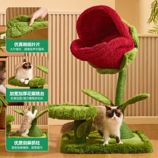 喵想树 食人花猫爬架猫窝抓板剑麻一体大猫专用小户型不占地猫架子