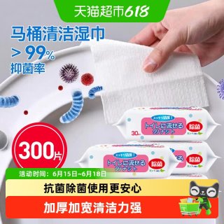 CONDOR 清洁工具 shijin 清洁湿巾 黑色 90片可水解洁厕湿巾