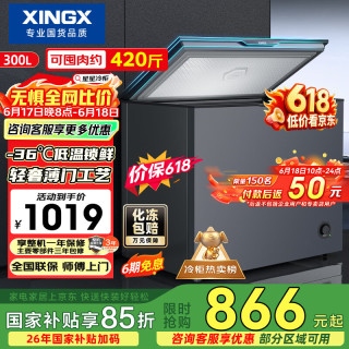 星星 300L单温家用冰柜 价保618