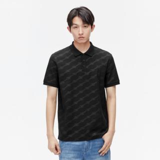 GXG 男满印时尚休闲轻商务翻领短袖Polo衫