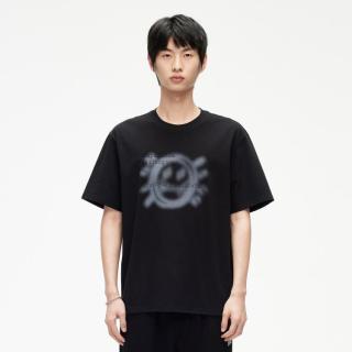 GXG 合体双色前胸大印花设计时尚百搭圆领短袖T恤