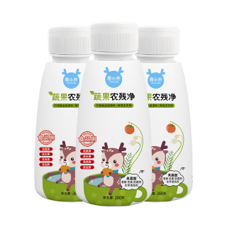 鹿小井 蔬果净 260g*3瓶 果蔬清洗剂清洗盐洗涤盐去农残率99%