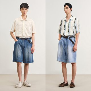 速写 男士牛仔中裤 9P5E10720