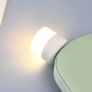 京喜 LED USB迷你卧室床头小夜灯 白光/暖光随机