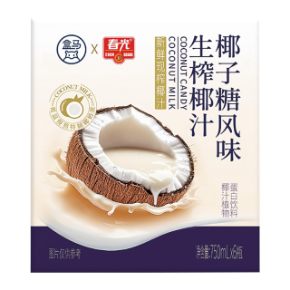 盒马 椰子糖风味生榨椰汁 750ml*6瓶