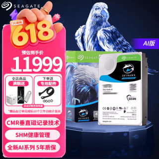 希捷 监控硬盘 酷鹰系列 安防监控录像机专用机械硬盘 SATA接口 3.5英寸 32TB