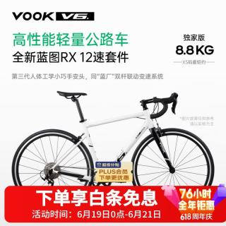 VOOK V6 公路自行车 碳纤维前叉单盘12速圈刹