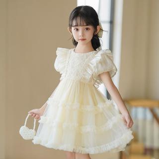 QITA 女童泡泡袖公主裙夏季新款女孩生日礼服裙子洋气儿童洛丽塔连衣裙