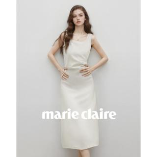Marie Claire 女士法式轻奢无袖连衣裙
