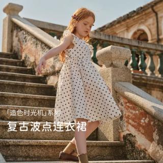 戴维贝拉 女童连衣裙2026新款裙子儿童夏装洋气中大童公主裙