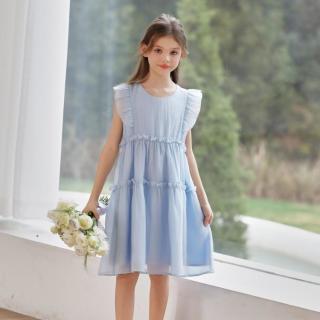 富罗迷 女童小清新公主连衣裙2026夏季新款舒适轻薄无袖连衣裙背心裙