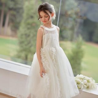 富罗迷 女童网纱蓬蓬裙2026夏季新款无袖吊带背心裙礼服公主裙连衣裙