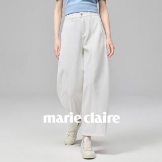 Marie Claire 纯净之美 女士阔腿九分牛仔裤