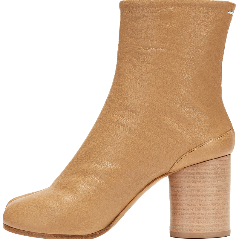 Maison Margiela Tabi分趾鞋 粗跟中筒靴 白色 36