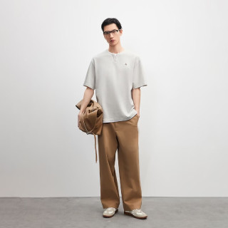 杰克琼斯 杰克·琼斯（JACK&JONES）男装短袖T恤时尚百搭舒适华夫格日常假两件潮流