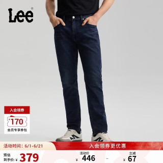 Lee 26春夏新品五袋款705舒适微锥牛仔裤深蓝色男 深蓝色 32