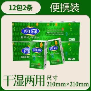 雨森 卷筒纸可湿水卷纸卫生纸原生木浆纸纸巾厕纸家用大粗卷吸水纸