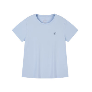 361° t恤短袖女夏季速干跑步运动上衣宽松休闲服 662424126H-2 凝雾蓝 L