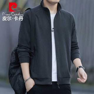 皮尔·卡丹 皮尔卡丹（pierre cardin）父亲节礼物夹克男士春秋立领宽松百搭简约休闲时尚宽松上衣