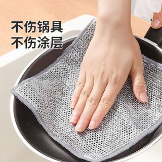 蓝波特 钢丝洗碗布抹布 网格不沾油