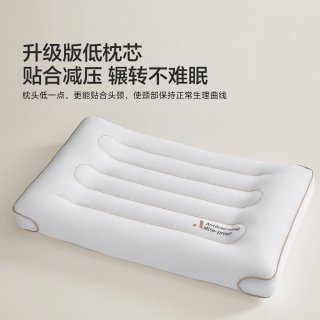 水星家纺 A类抑菌枕头 低枕 一个装