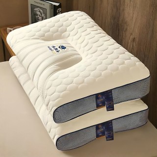 咏幻 云端舱 乳胶护颈枕 48.0-74.0cm 灰边低枕 一只