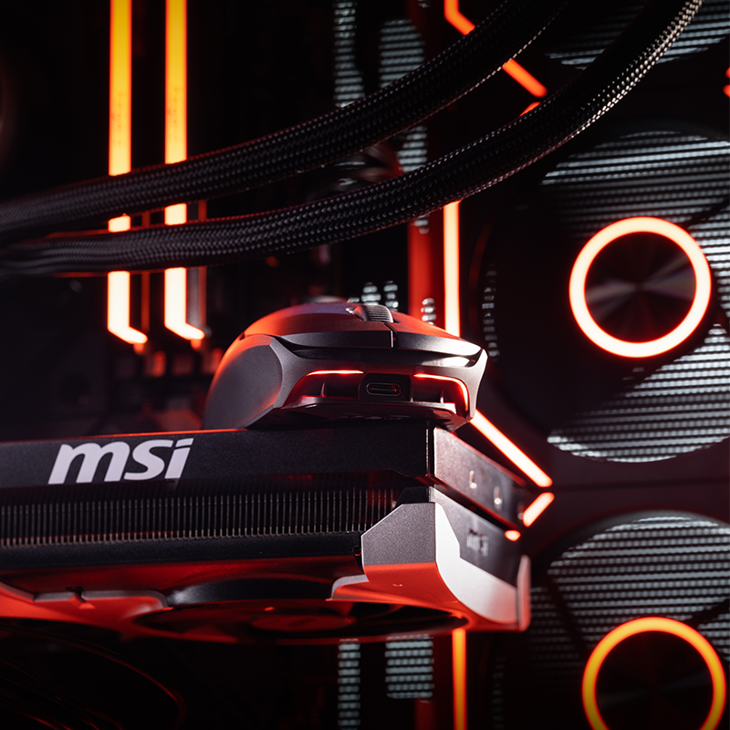 MSI/微星 X7M 无线三模双8K轮询率轻量化人体工学电竞鼠标