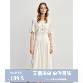 独束 女装气质通勤收腰连衣裙 2025