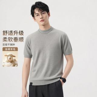 马克华菲 男士短袖针织衫