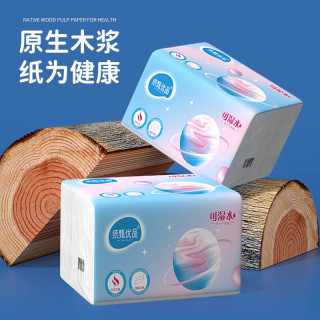 纸甄优品 原木系列 抽纸 5层420抽2包(175*120mm)