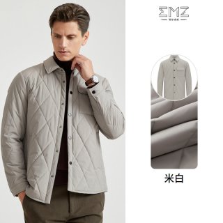 EMZ 鄂尔多斯冬季男士棉服保暖商务休闲翻领棉衣男装夹克外套