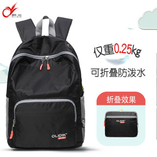 奥利·帝克 旅行包可折叠轻便小背包防泼水户外徒步双肩包儿童书包小型登山包