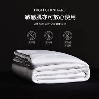 MIDO HOUSE 蚕丝被空调被 夏季被子薄被夏凉被100%蚕丝 A类全棉提花 纯静A类全棉提花蚕丝被 空调被 200*230cm 填充350g