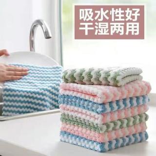 慕领 清洁毛巾 吸水厨房专用加厚不沾油洗碗抹布 9.9元/10条