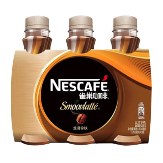 雀巢 Nestle）即饮咖啡 丝滑拿铁口味 咖啡饮料 268ml*3瓶