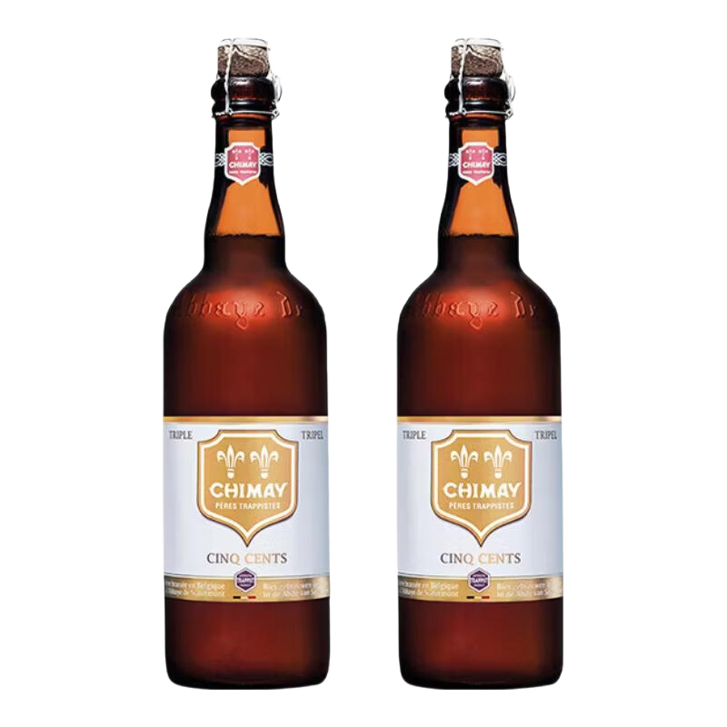 山树精 智美白帽啤酒 750ml*2瓶