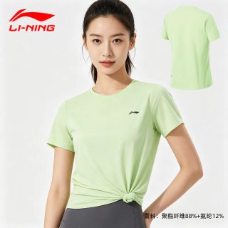 李宁 女士速干运动短袖T恤