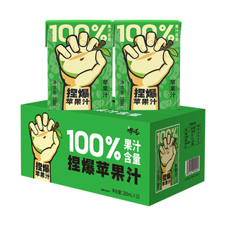 哪吒 100%苹果汁 200ml*24盒