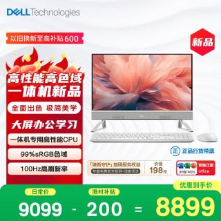 戴尔 灵越 13代i7-1355U 16GB+1TB 23.8英寸100Hz一体机 美学白
