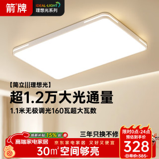 箭牌 客厅灯卧室灯吸顶灯 110CM遥控160W