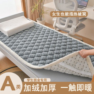 牛奶绒床盖床垫褥子铺底加厚加绒学生宿舍床笠冬珊瑚绒保护罩床褥