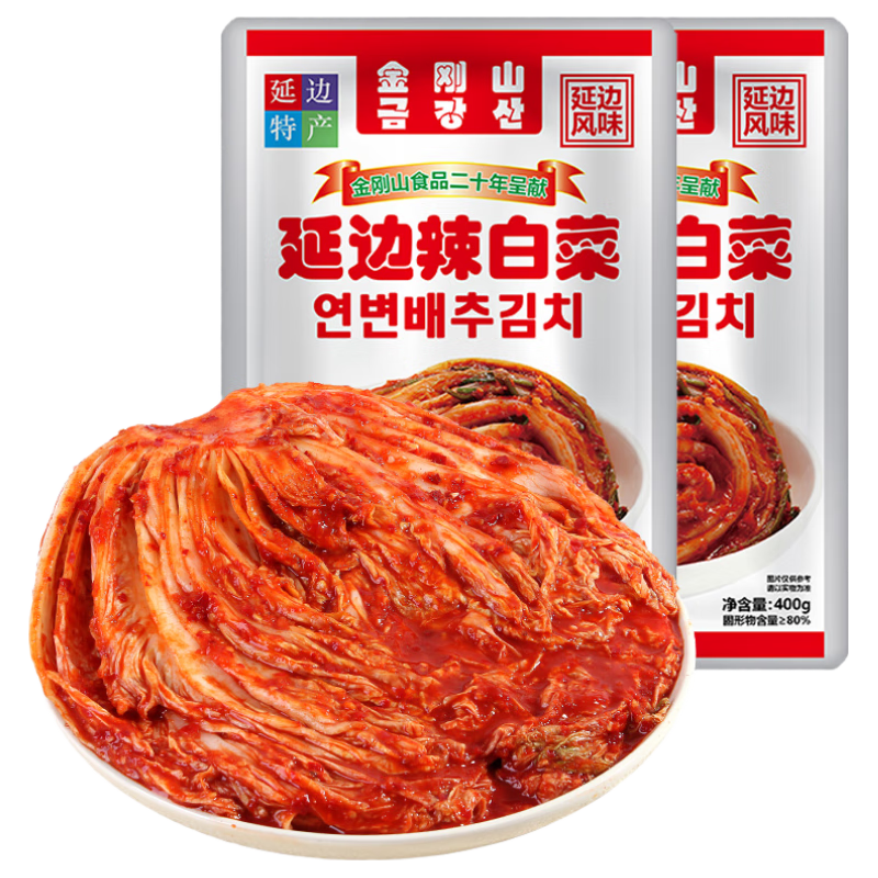 金刚山 精品辣白菜 400g*2袋