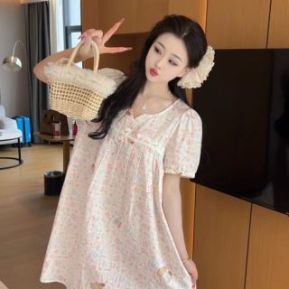 纯棉睡衣女夏季2026新款可外穿