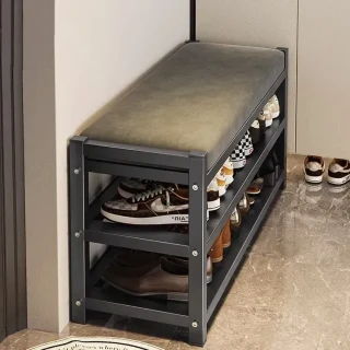 OLOEY 鞋架门口简易鞋柜家用入户门换鞋凳