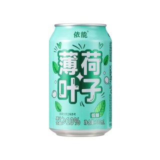 88VIP：依能 薄荷口味果汁气泡水碳酸饮料 330ml*24罐