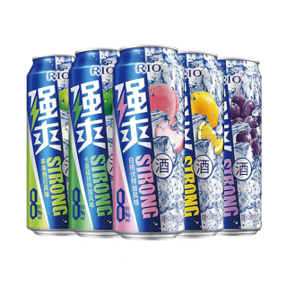 锐澳 强爽系列 伏特加预调鸡尾酒 500ml*4罐
