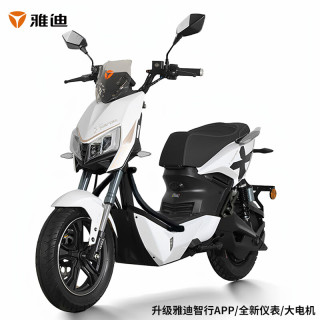雅迪 X5 高端电动摩托车 72V20A铅酸 白色
