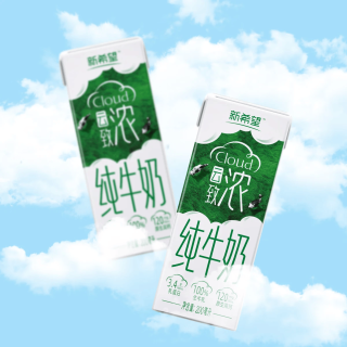 新希望 双峰 云致浓高钙纯牛奶 200ml*10盒