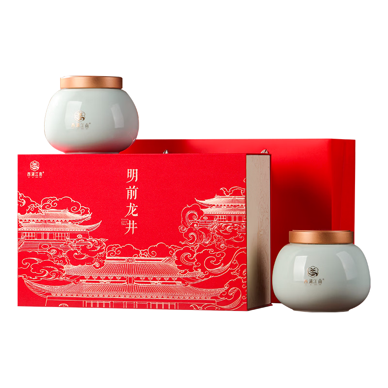 西湖江南 特级龙井茶叶 200g 礼盒装