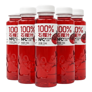 百多利 100%NFC石榴汁 350ml*6瓶 果汁饮料